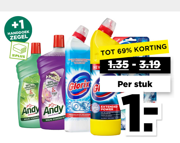 Alle Glorix of Andy | Bekijk aanbieding