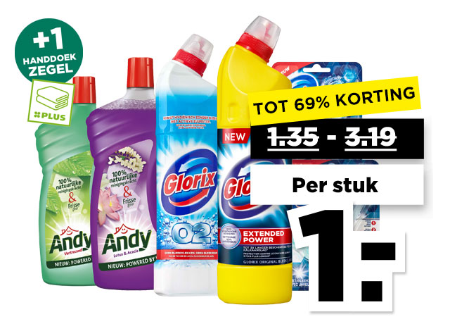Alle Glorix of Andy | Bekijk aanbieding