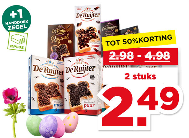 De Ruijter Chocoladehagelslag of -vlokken | Bekijk aanbieding