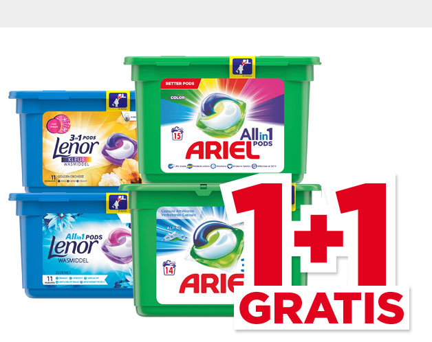 Alle Ariel of Lenor Pods | Bekijk aanbieding