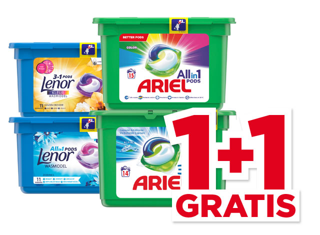 Alle Ariel of Lenor Pods | Bekijk aanbieding