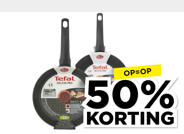 Tefal Delicia Pro pannen | Bekijk aanbieding