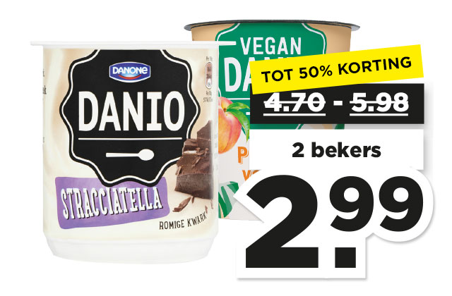 Danio Romige kwart of vegan yoghurt | Bekijk aanbieding