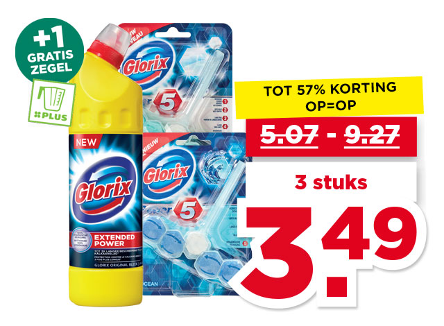 Glorix Toiletblok of bleek | Bekijk aanbieding