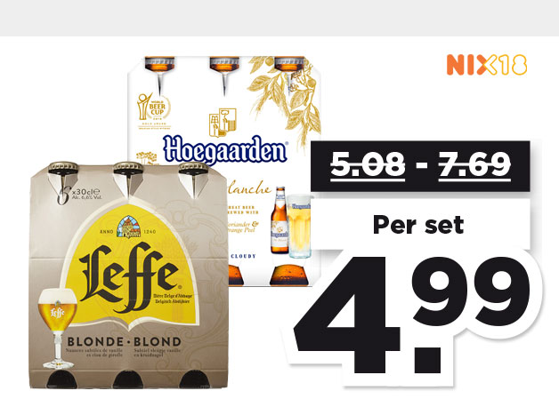 Leffe of Hoegaarden Speciaal bier | Bekijk aanbieding