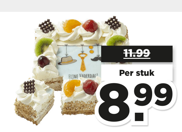 Vaderdag slagroomtaart | Bekijk aanbieding