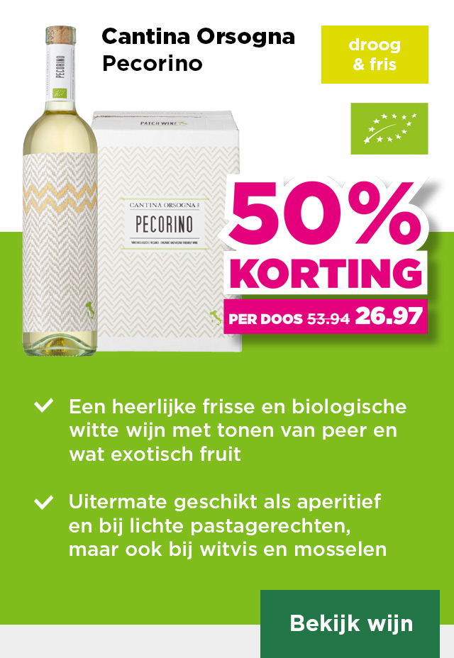 Cantina Orsogna | Pecorino | droog & fris | Per fles 25% korting | van 8.99 voor 6.74 | Per fles bij aankoop van een doos 4.50 | per doos 50% korting | van 53.94 voor 26.97 | Bekijk wijn