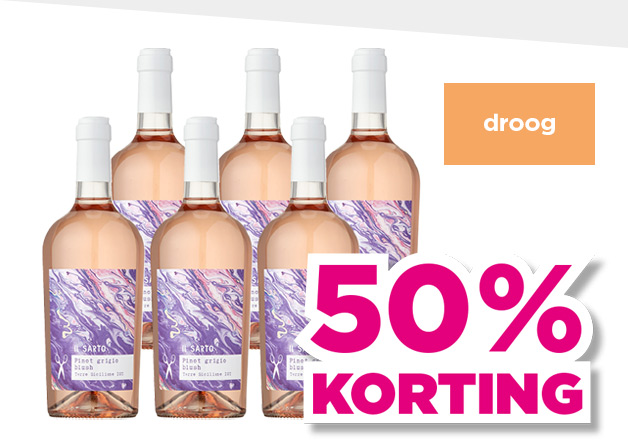 Il Sarto | Pinot grigio blush rosé | droog | 50% korting | van 47.94 voor 23.97 | Bekijk wijn