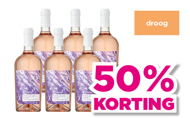 Il Sarto | Pinot grigio blush rosé | droog | 50% korting | van 47.94 voor 23.97 | Bekijk wijn