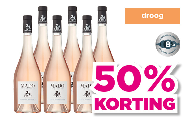 Mado en Provence AOP | Côtes de Provence rosé | droog | 50% korting | van 53.94 voor 26.97 | Bekijk wijn