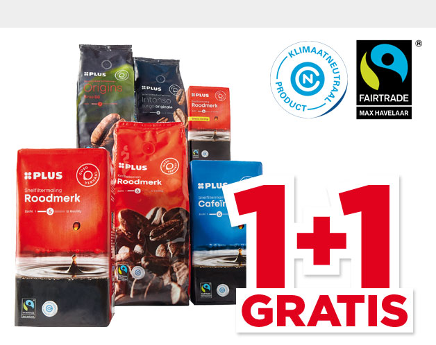 PLUS Snelfilterkoffie of koffiebonen | Bekijk aanbieding
