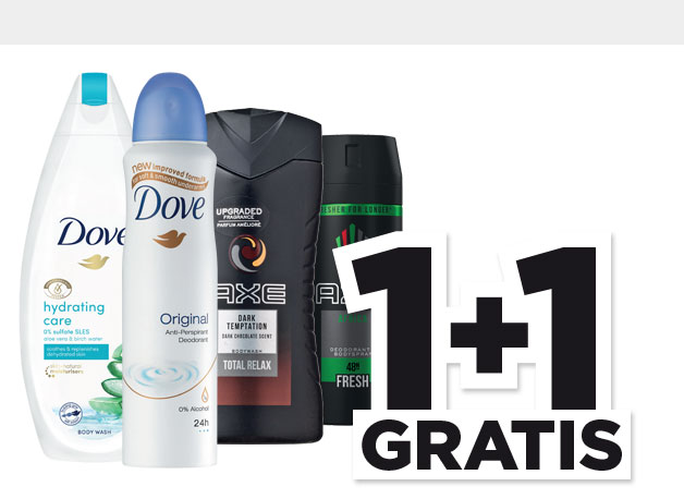 Alle Axe of Dove Deodorant of douche | Bekijk aanbieding