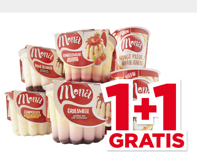 Mona Pudding of verdraaid lekkere yoghurt | Bekijk aanbieding