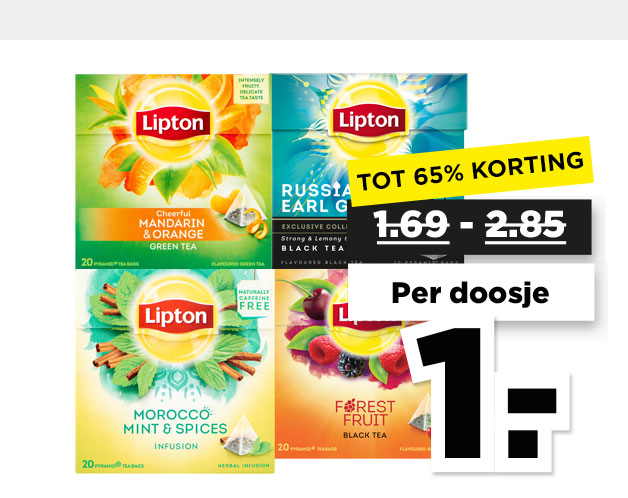 Lipton Pyramids 1 kops thee | Bekijk aanbieding