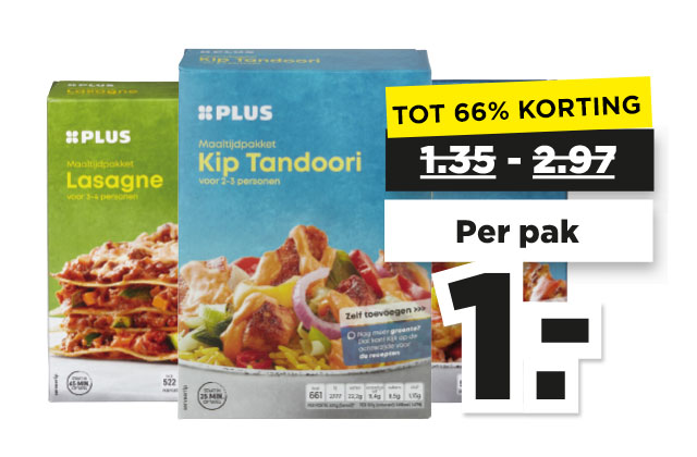 Alle PLUS Maaltijdpakketten | Bekijk aanbieding