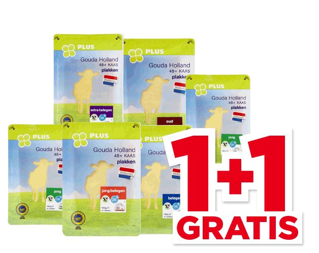 PLUS Goudse Kaas plakken 48+ | Bekijk aanbieding