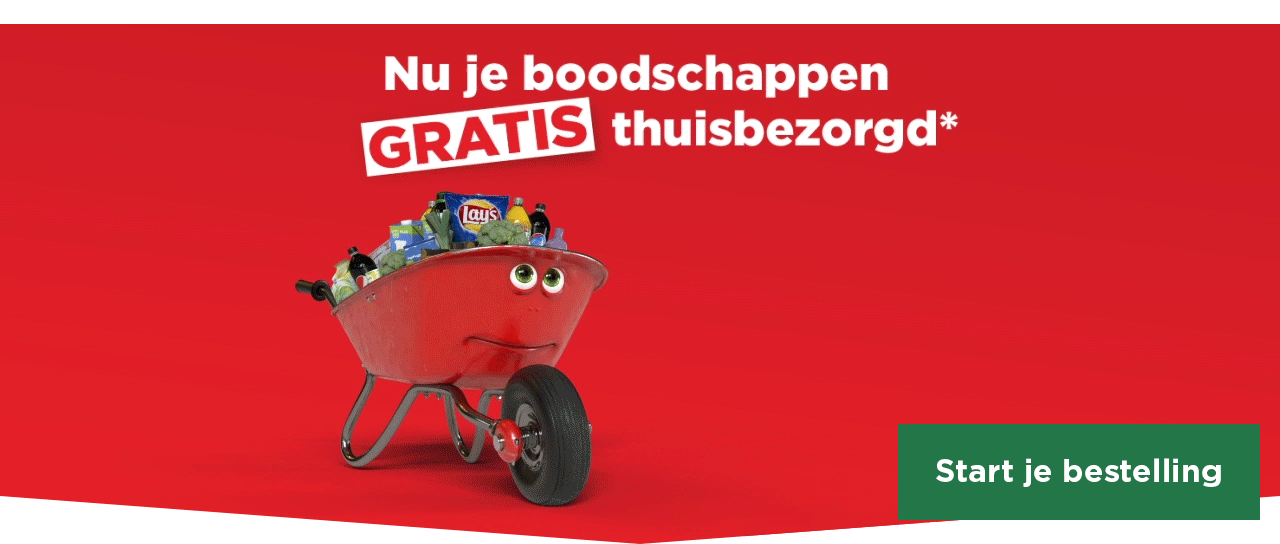 Nu je boodschappen GRATIS thuisbezorgd. | Bij besteding vanaf €50 | Start je bestelling