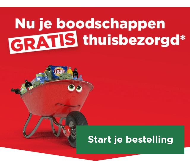 Nu je boodschappen GRATIS thuisbezorgd. | Bij besteding vanaf €50 | Start je bestelling