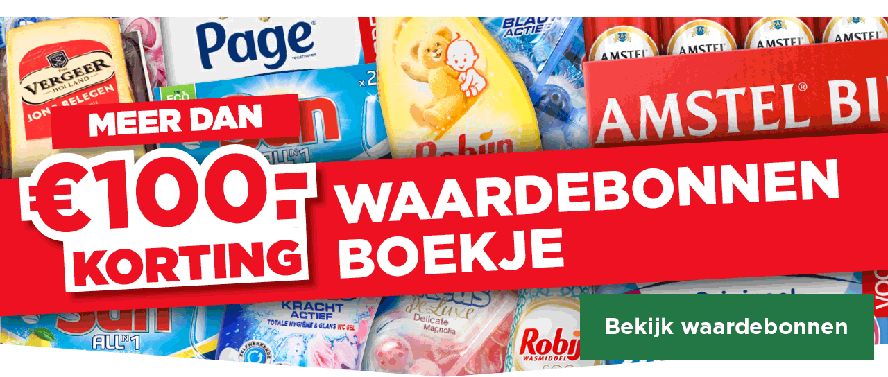 Waardebonnenboekje | Meer dan €100.- korting | Bekijk waardebonnen