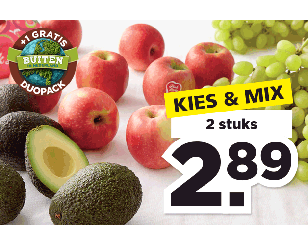 Kies & mix fruit en avocado | Bekijk aanbieding