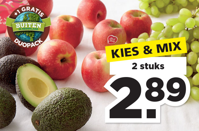 Kies & mix fruit en avocado | Bekijk aanbieding