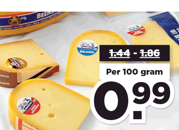Alle Beemster Kaas plakken of stukken | Bekijk aanbieding