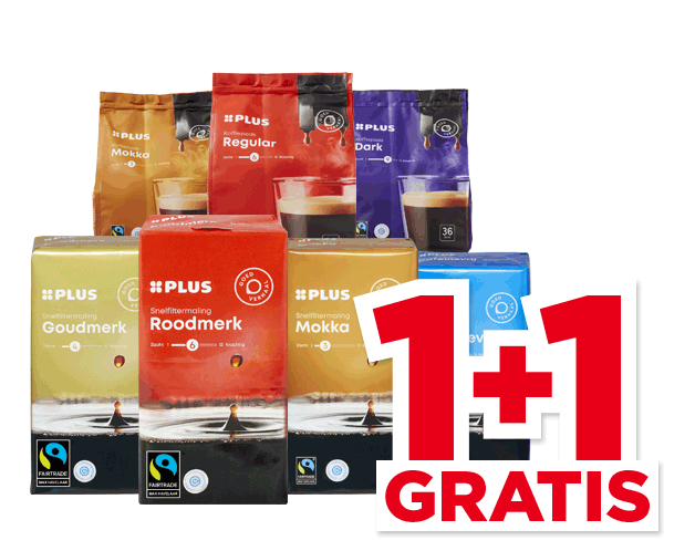 PLUS Koffiepads of snelfilter | Bekijk aanbieding