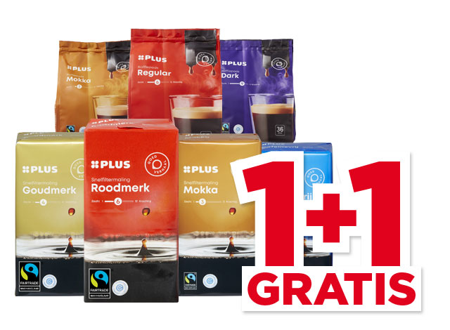 PLUS Koffiepads of snelfilter | Bekijk aanbieding