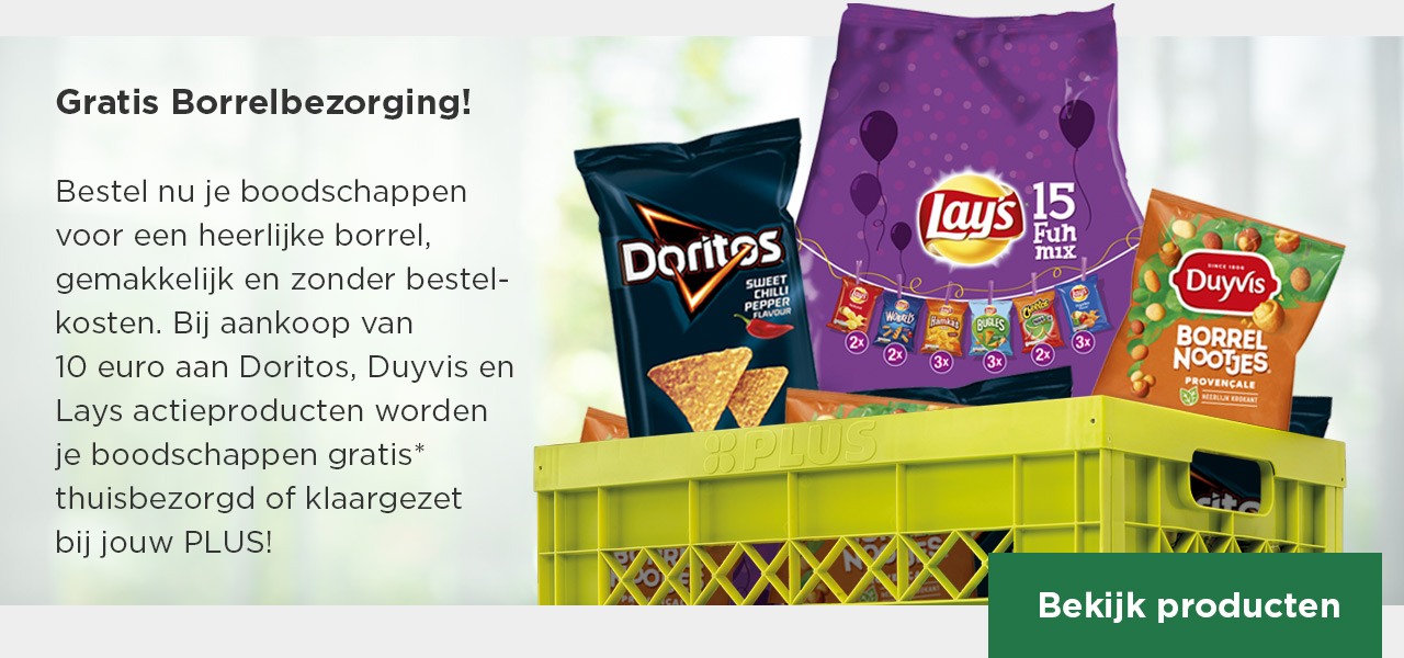 Gratis Borrelbezorging! | Bekijk producten