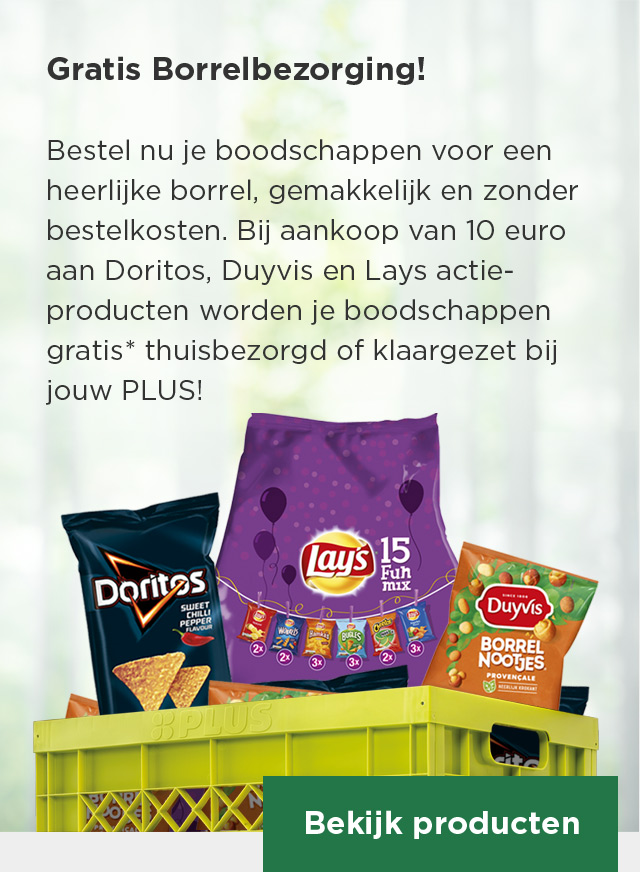 Gratis Borrelbezorging! | Bekijk producten