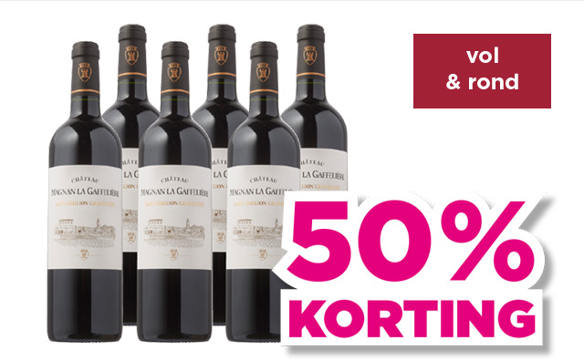 Château Magnan La Gaffelière | Saint-Émilion Grand Cru 2014 | vol & rond | 50% korting | van 119.88 voor 59.94 | Bekijk wijn