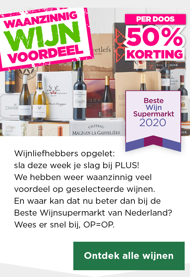 Gemengd Verklaring Moedig Special! 50% korting op dozen wijn! | Waanzinnig Wijnvoordeel 🍷 | Plus.nl