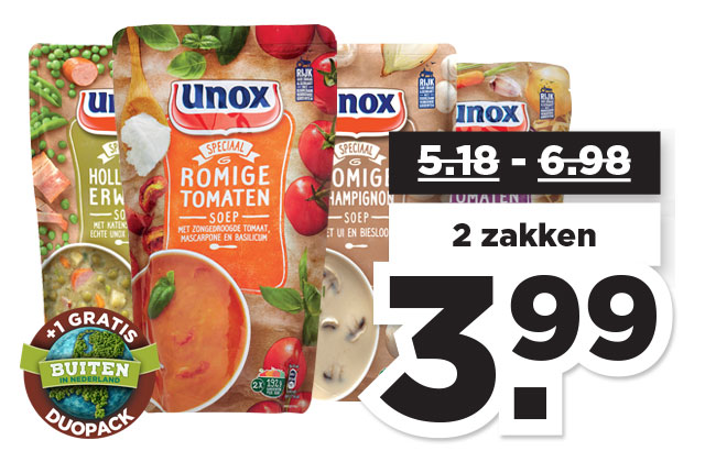 Unox Soep in zak | Bekijk aanbieding