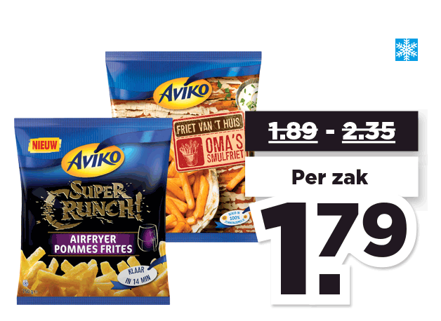 Aviko Friet van ‘t huis of supercrunch | Bekijk aanbieding
