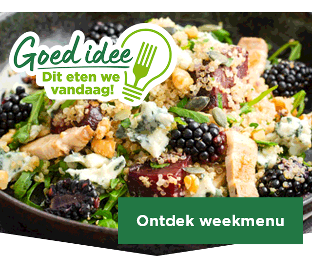 Goed idee | Dit eten we vandaag! | Ontdek weekmenu