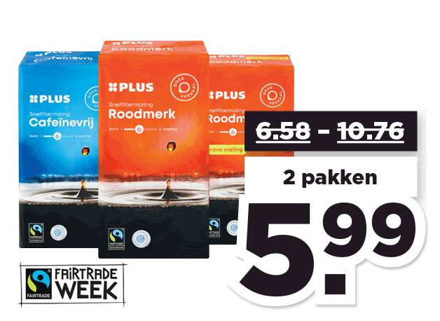 PLUS Snelfilter koffie | Bekijk aanbieding