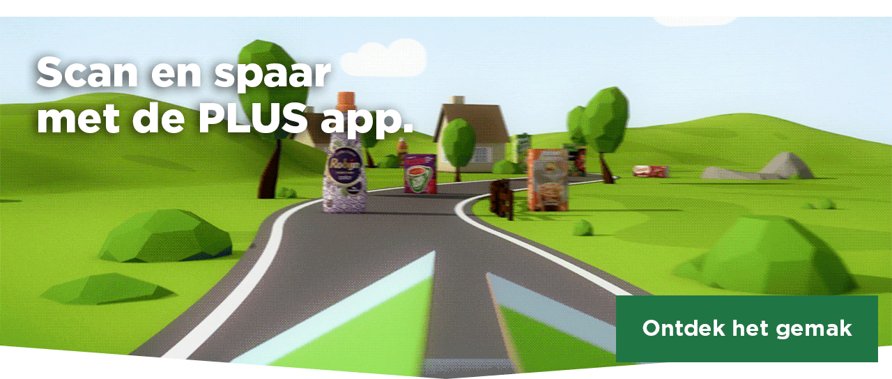 Scan en spaar met de PLUS app. | +4 gratis zegels | Ontdek het gemak