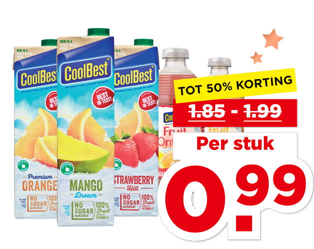 Coolbest Sap of fruitontbijt | Bekijk aanbieding