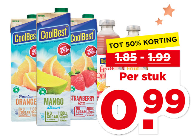 Coolbest Sap of fruitontbijt | Bekijk aanbieding