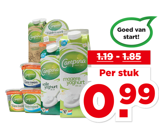 Campina Yoghurt of kwark | Bekijk aanbieding