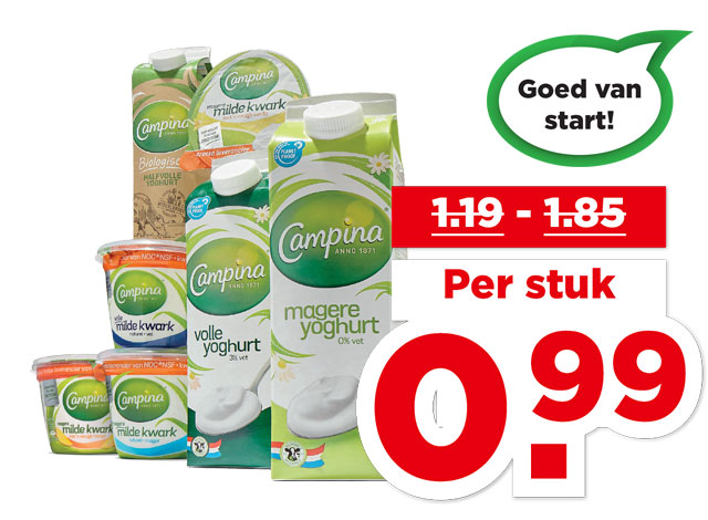 Campina Yoghurt of kwark | Bekijk aanbieding