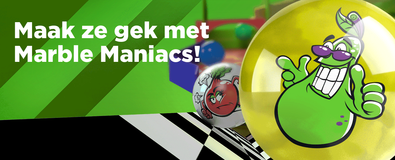 Maak ze gek met Marble Maniacs!