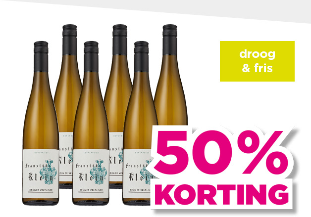 Franziska Klein | Grüner veltliner | droog & fris | 50% korting | van 53.94 voor 26.97 | Bekijk wijn