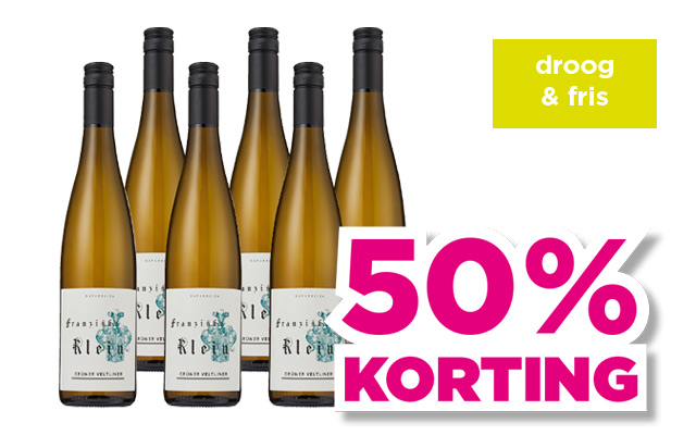 Franziska Klein | Grüner veltliner | droog & fris | 50% korting | van 53.94 voor 26.97 | Bekijk wijn