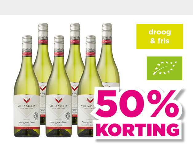 Villa Maria | Sauvignon blanc | droog & fris | 50% korting | van 56.94 voor 28.47 | Bekijk wijn