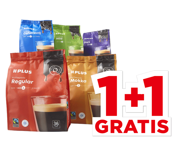 PLUS Koffiepads | Bekijk aanbieding