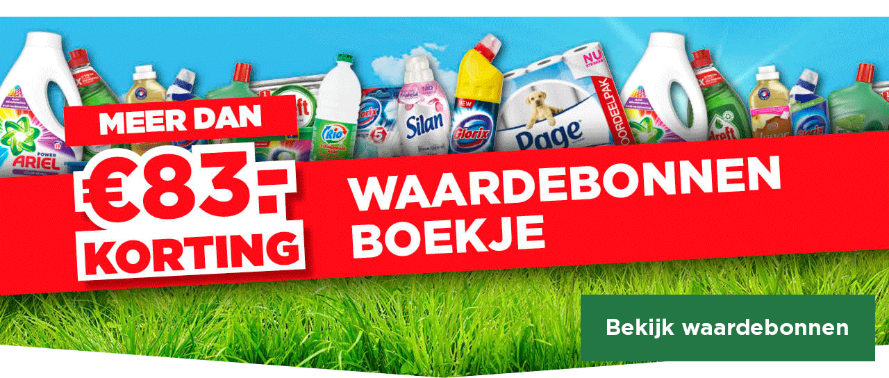 Waardebonnenboekje | Meer dan €83.- korting | Bekijk waardebonnen