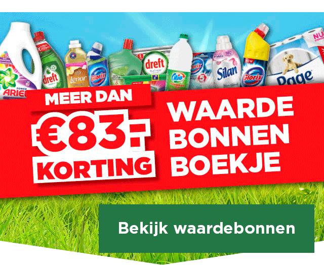 Waardebonnenboekje | Meer dan €83.- korting | Bekijk waardebonnen