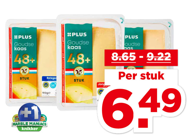 PLUS Goudse kaas stuk 48+ | Bekijk aanbieding