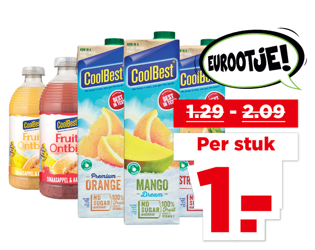 Coolbest Sap, smoothie of fruitontbijt | Bekijk aanbieding